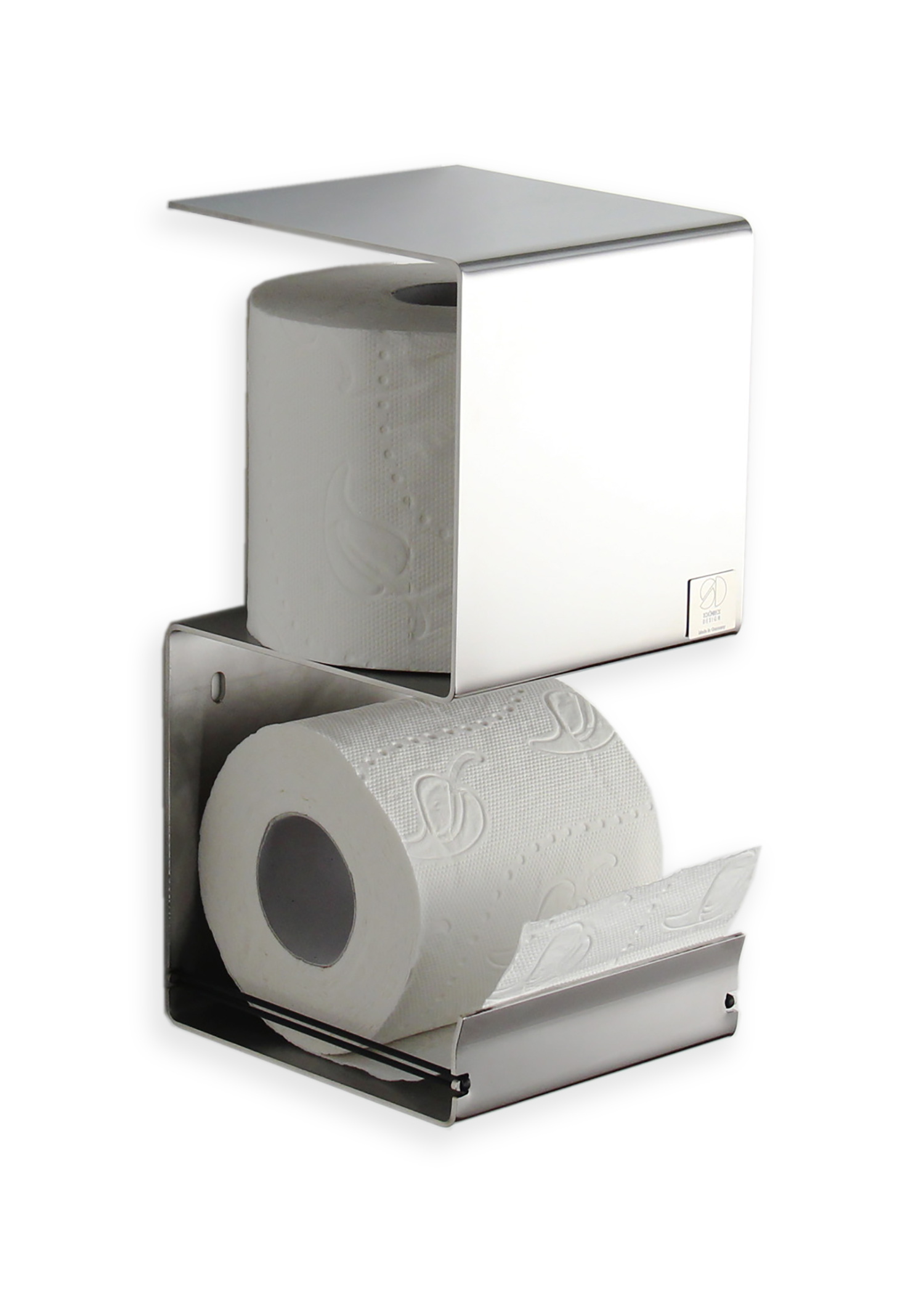Toilettenrollenhalter mit Abstellfläche und Azizumm-Shop - Ersatzrolle